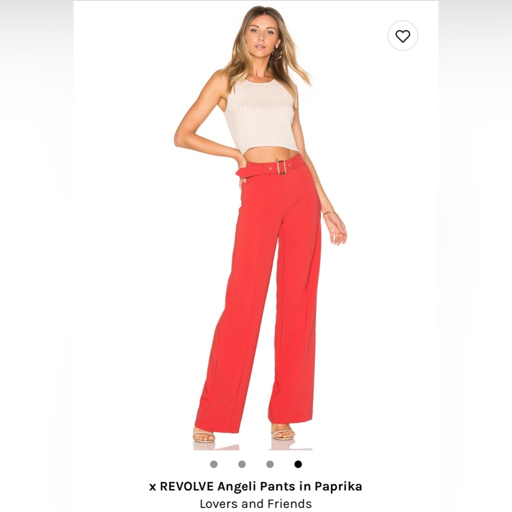Red Paprika High Waisted Lovers and Friends Pants
